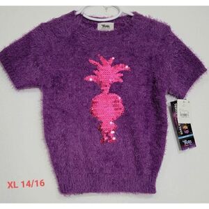 Girls' Short Sleeve Poppy Sweater - XS, XL